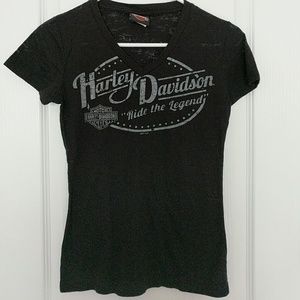 Womans Black sheer like shirt